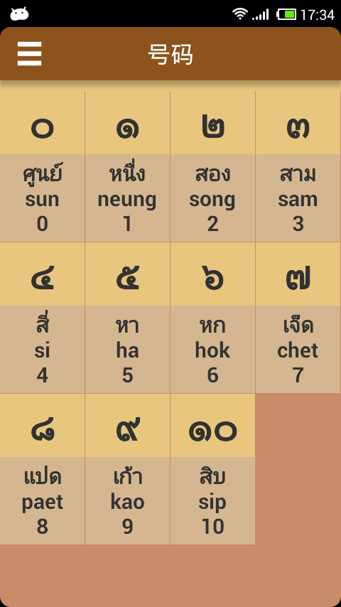 泰语发音学习