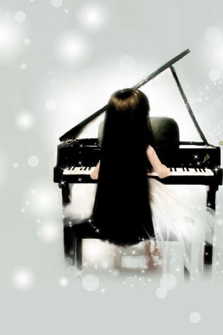 梦幻女孩弹钢琴