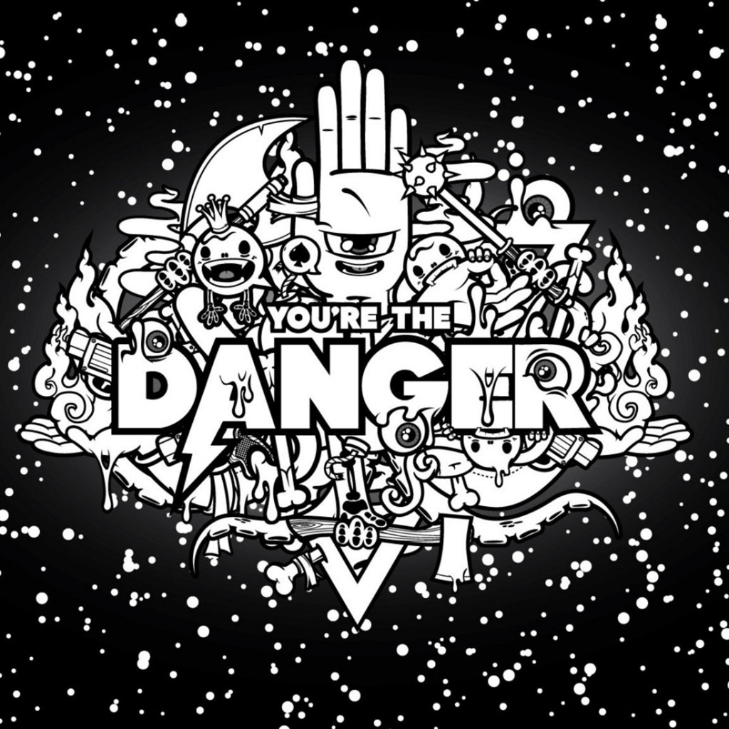 黑白涂鸦danger