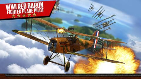 第一次世界大战红男爵战斗机飞行员 wwi red baron fighter plane